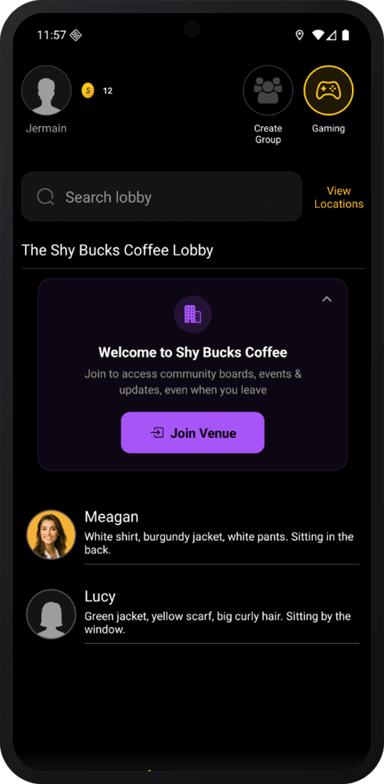 Shy lobby for Social Explorer